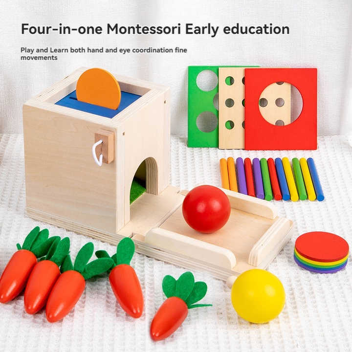 Early Learning Wooden 4-In-1 Play Kit