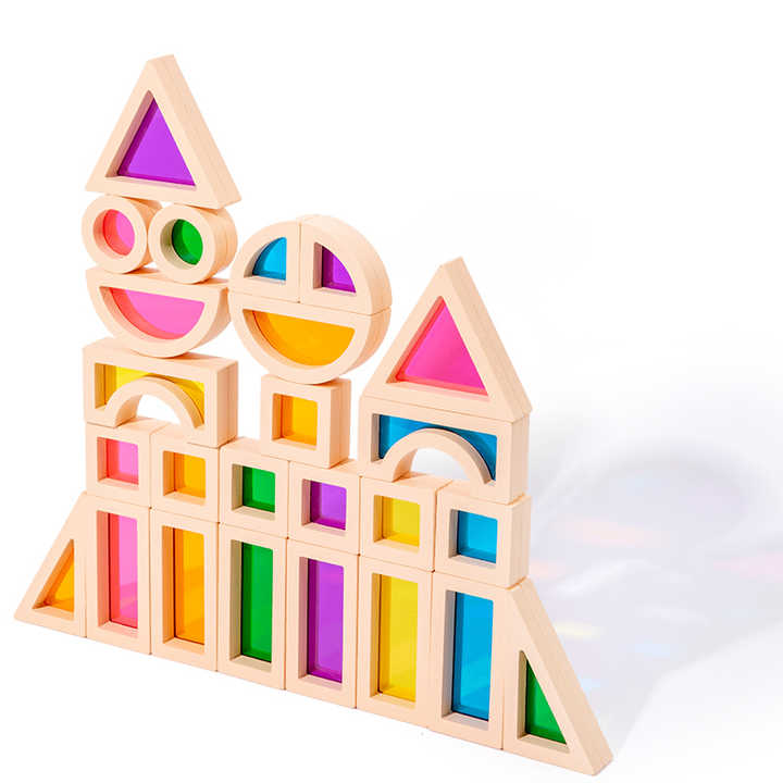 Rainbow Acrylic Building Blocks