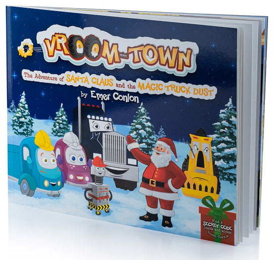Vroom-Town: The Adventure of Santa and the Magic Truck Dust - kidscars.ie