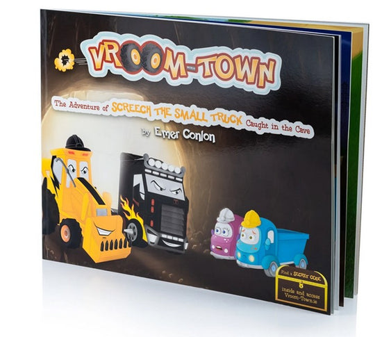 Vroom-Town: The Adventure of Screech the Small Truck Caught in the Cave - kidscars.ie