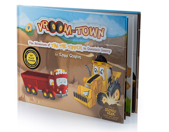 Vroom-Town: The Adventure of Tim The Tipper in Quentin’s Quarry – Hardback - kidscars.ie