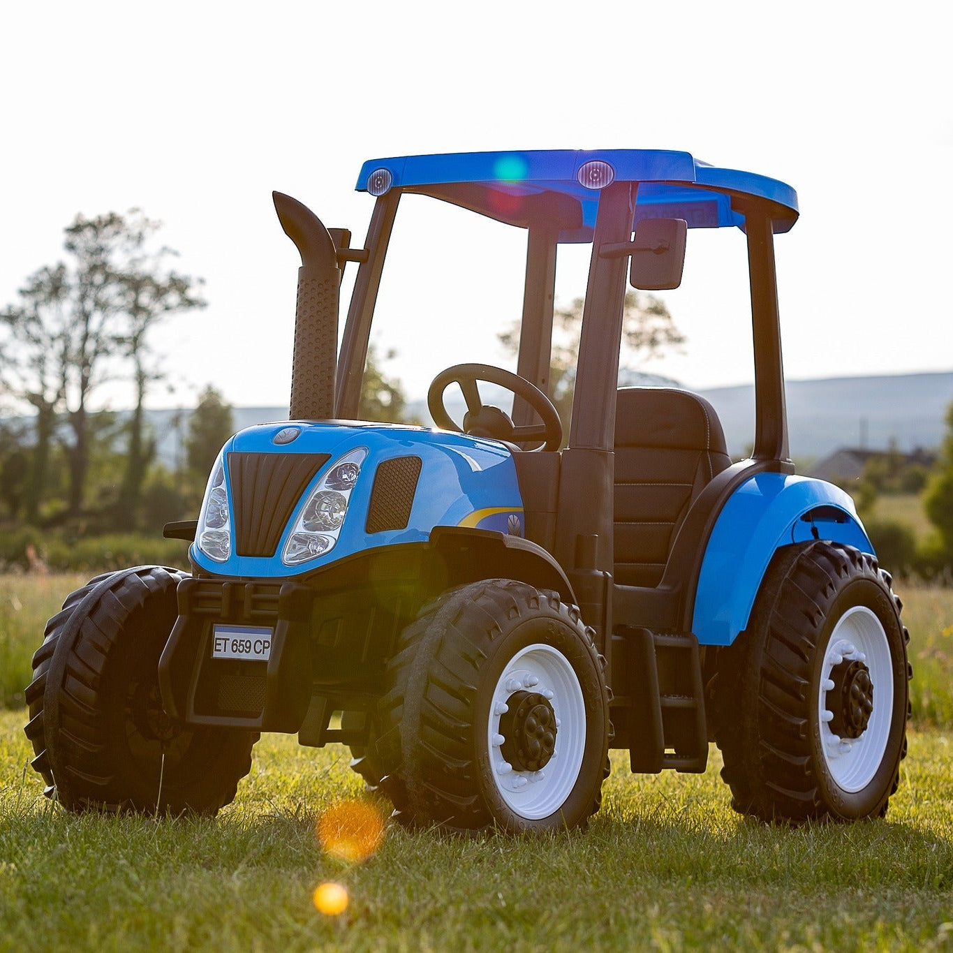 New Holland 24V Electric Tractor – Ride-On with MP3, Parental Control & Fun Features - kidscars.ie