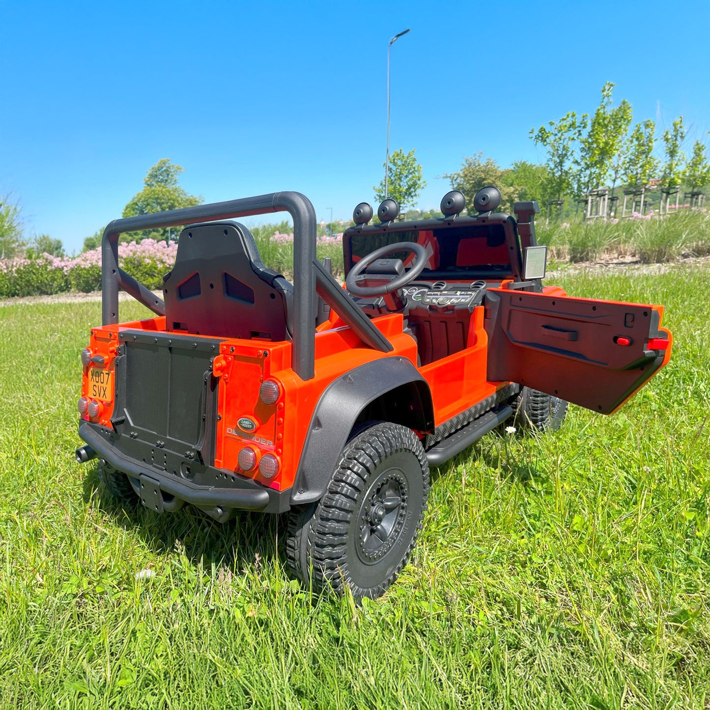 Landrover Defender Official 12V Ride On for Kids | Orange