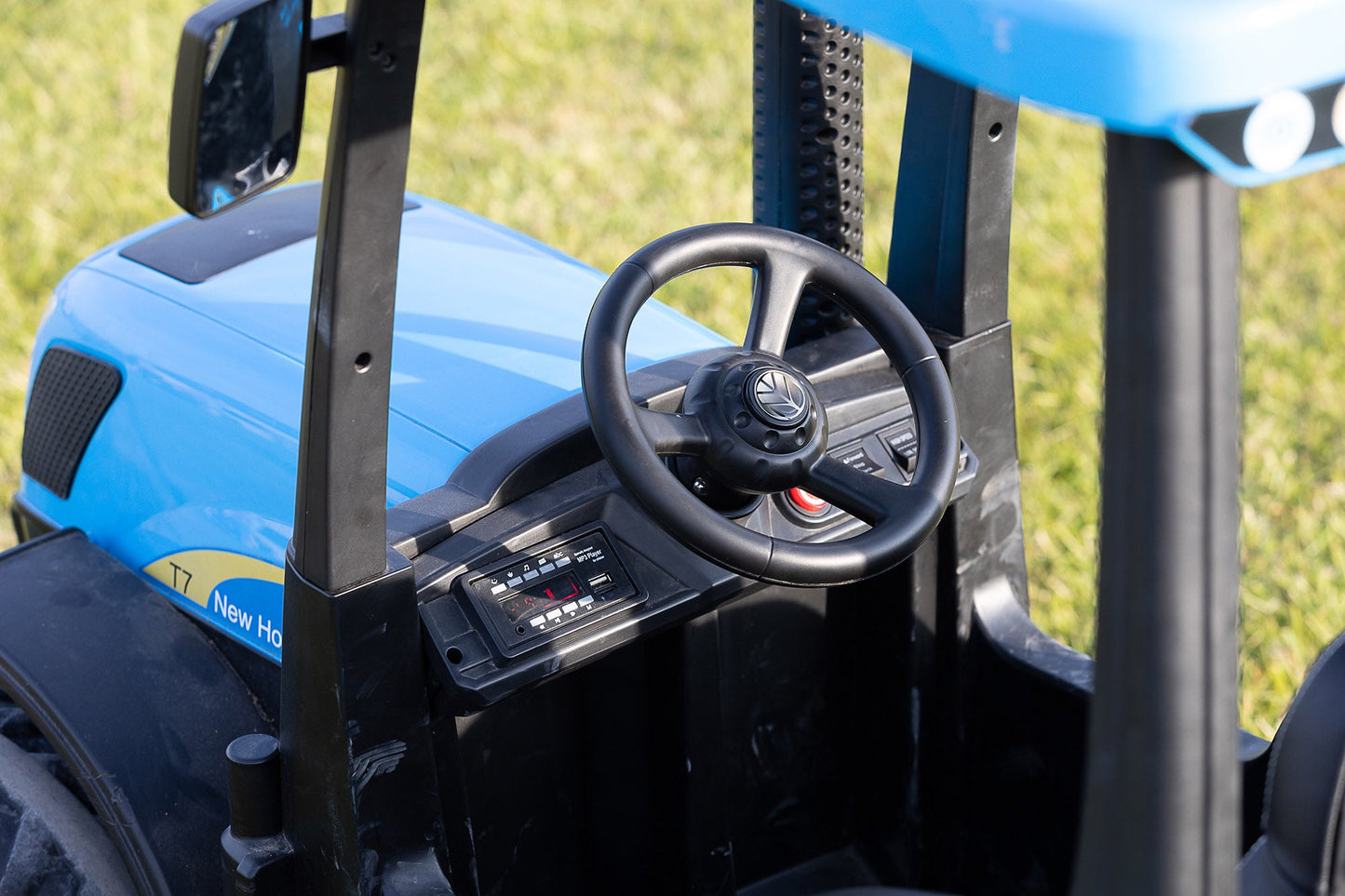 New Holland 24V Electric Tractor – Ride-On with MP3, Parental Control & Fun Features - kidscars.ie