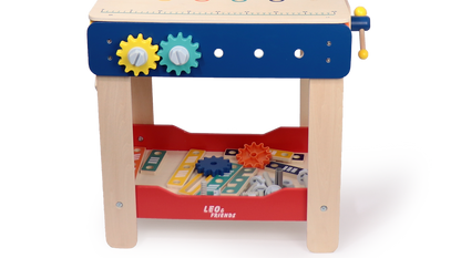 Master Workbench Adjustable Wooden Tool Bench with Play Tools for Kids 3+ - kidscars.ie - [Kids Electric Cars]