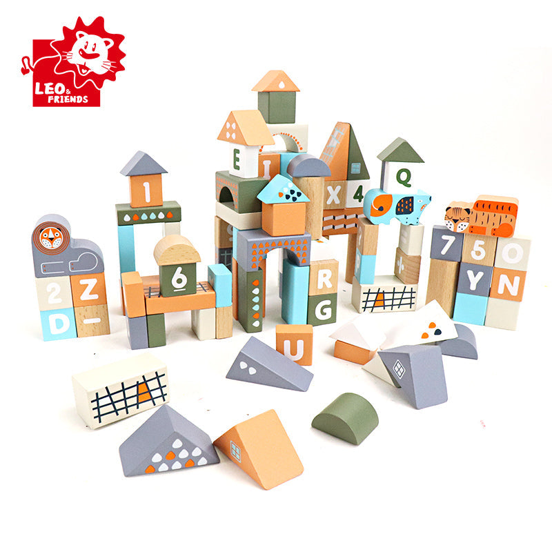 Wooden Count & Spell Blocks 101-Piece Set - kidscars.ie - [Kids Electric Cars]
