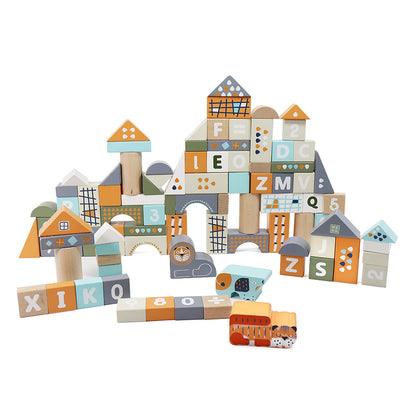 Wooden Count & Spell Blocks 101-Piece Set - kidscars.ie - [Kids Electric Cars]