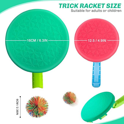 Paddle Ball & Toss Game Set for Kids 4 Paddles & Balls Outdoor Toy for Ages 6–12 - kidscars.ie - [Kids Electric Cars]