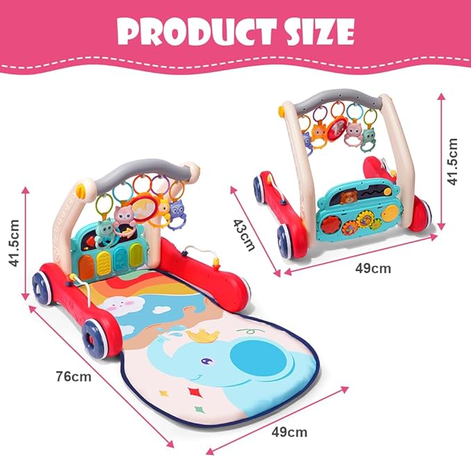 Sit-to-Stand Baby Walker & Activity Center (12 Months+) - kidscars.ie - [Kids Electric Cars]