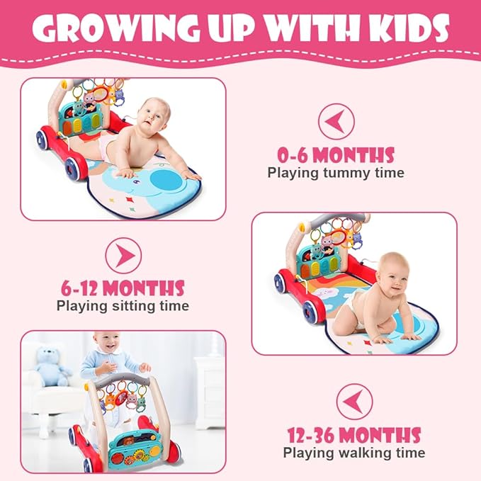 Sit-to-Stand Baby Walker & Activity Center (12 Months+) - kidscars.ie - [Kids Electric Cars]