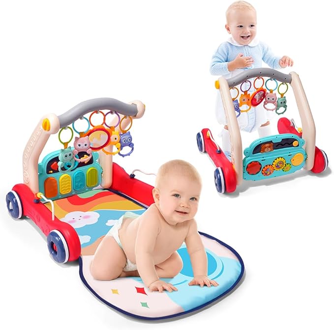 Sit-to-Stand Baby Walker & Activity Center (12 Months+) - kidscars.ie - [Kids Electric Cars]