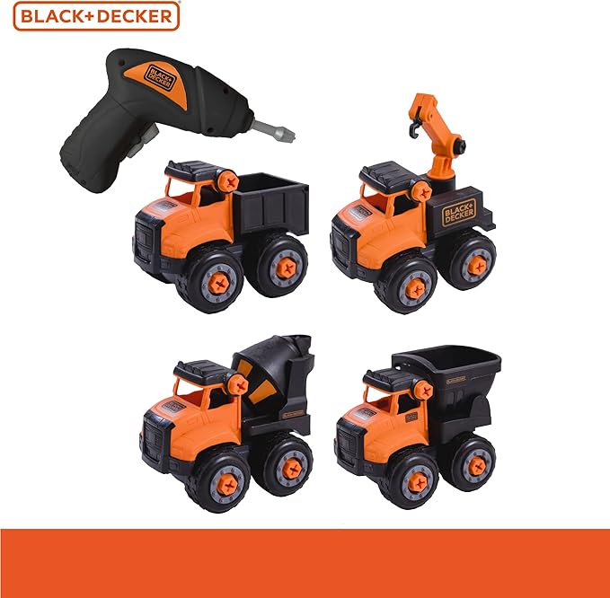 Black and Decker Take Apart Set | Mini Trucks STT014-S4-BD