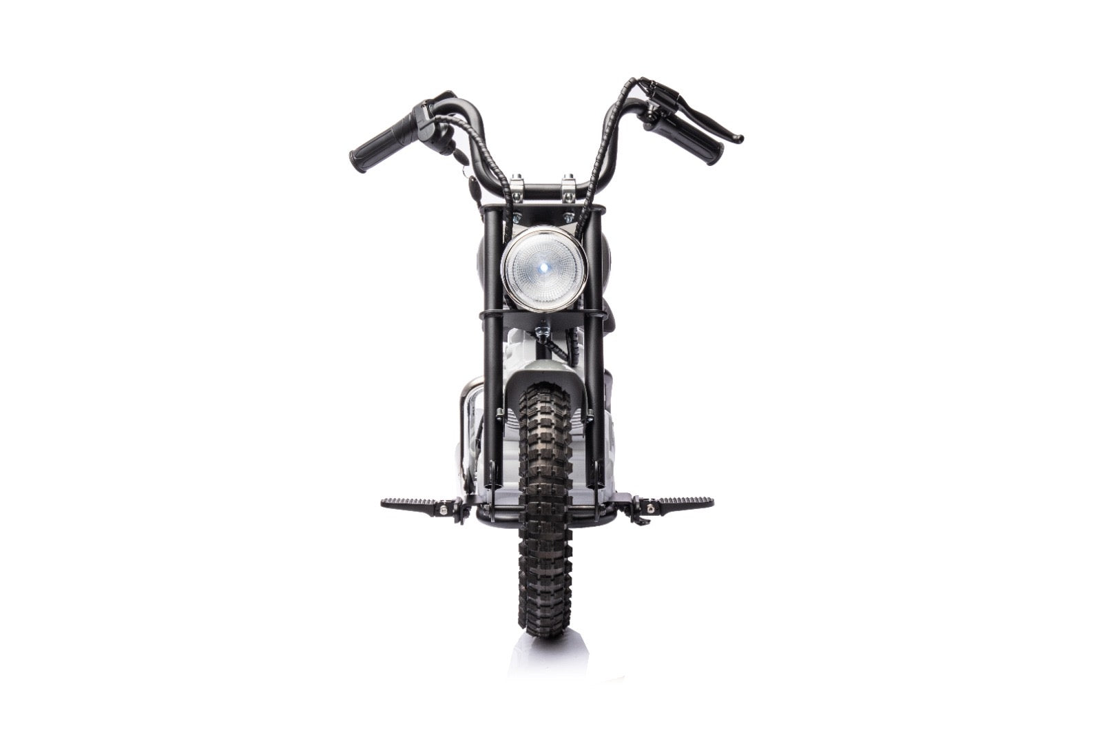 36V Electric Chopper Motor Cycle Ride on with Twist Grip Throttle | Grey - Age 7+ - kidscars.ie - [Kids Electric Cars]