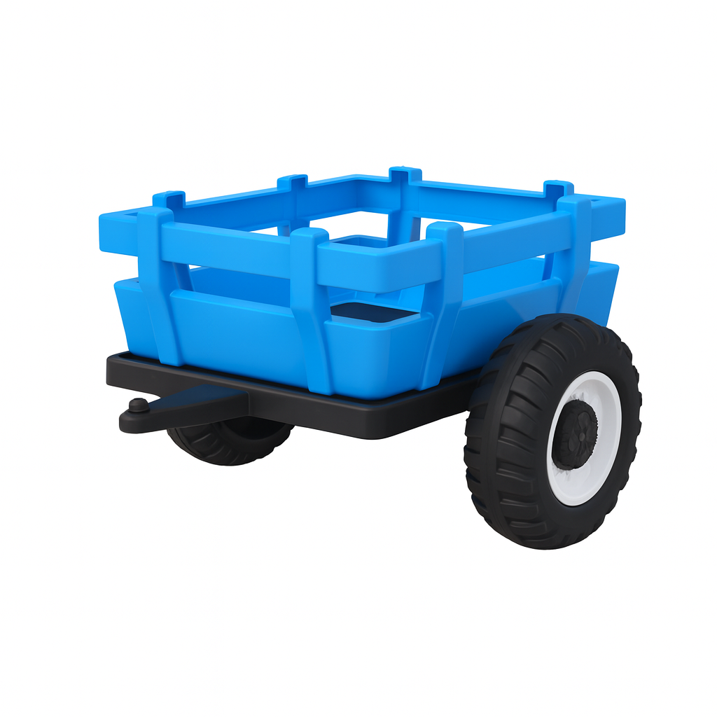 New Holland Blue 24V Electric Blue Tractor WITH Trailer Included | 2-8 Years - kidscars.ie - [Kids Electric Cars]