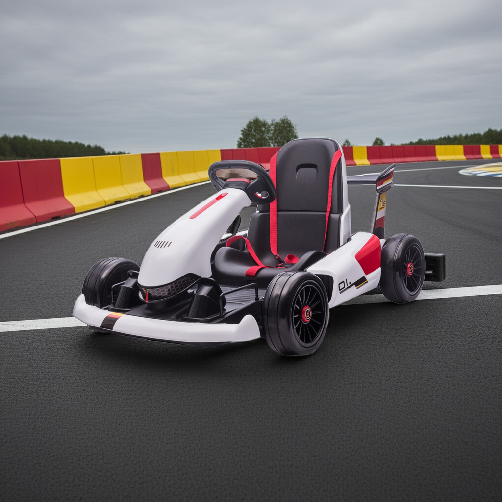 Pre-Order: Kids Cars White Ride On Electric Go-Kart | 24V - kidscars.ie - [Kids Electric Cars]