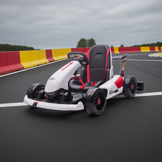 Pre-Order: Kids Cars White Ride On Electric Go-Kart | 24V - kidscars.ie - [Kids Electric Cars]