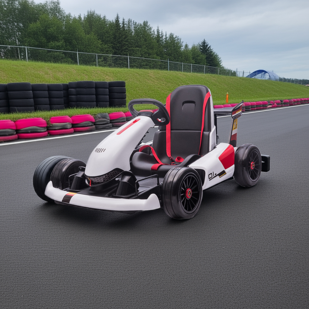 Pre-Order: Kids Cars White Ride On Electric Go-Kart | 24V - kidscars.ie - [Kids Electric Cars]