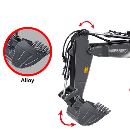 ZMX Engineering Excavator Toy with Remote Control - kidscars.ie - [Kids Electric Cars]