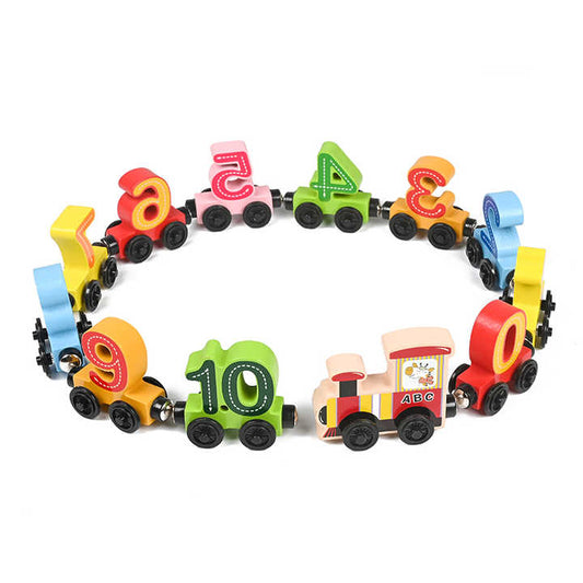Wooden Play Number Train Set