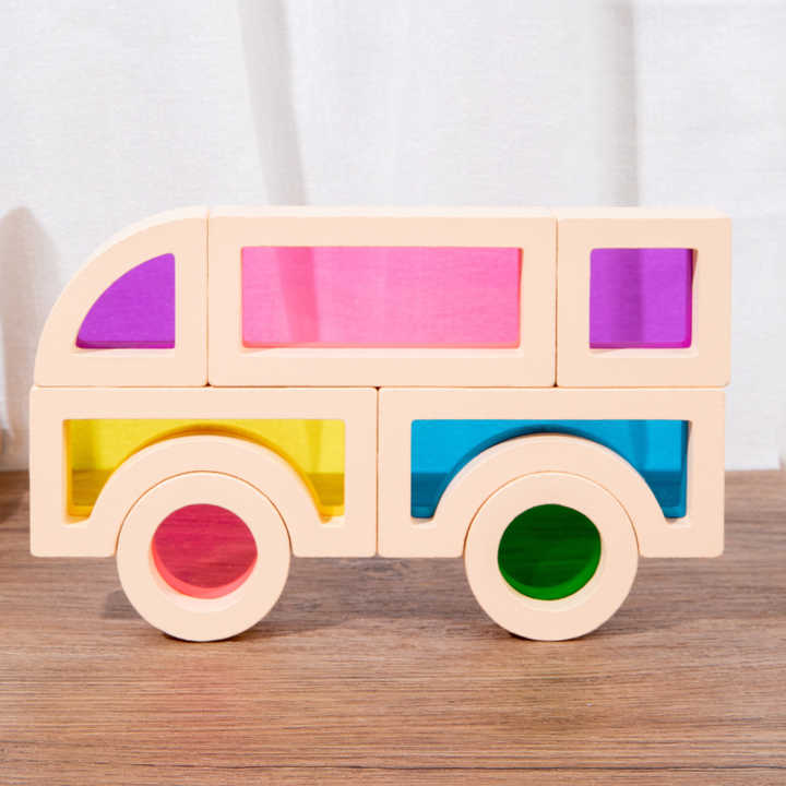 Rainbow Acrylic Building Blocks