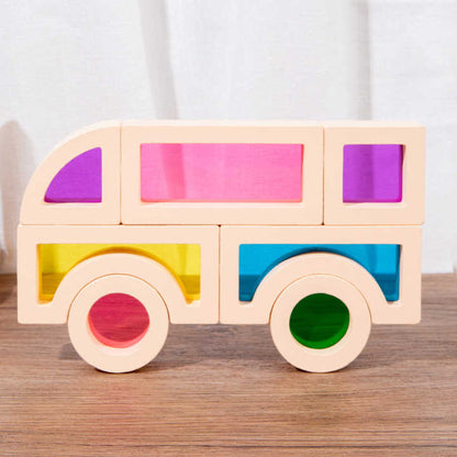 Rainbow Acrylic Building Blocks