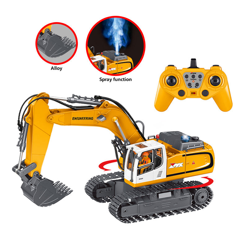 ZMX Engineering Excavator Construction Toy with Remote Control - kidscars.ie - [Kids Electric Cars]