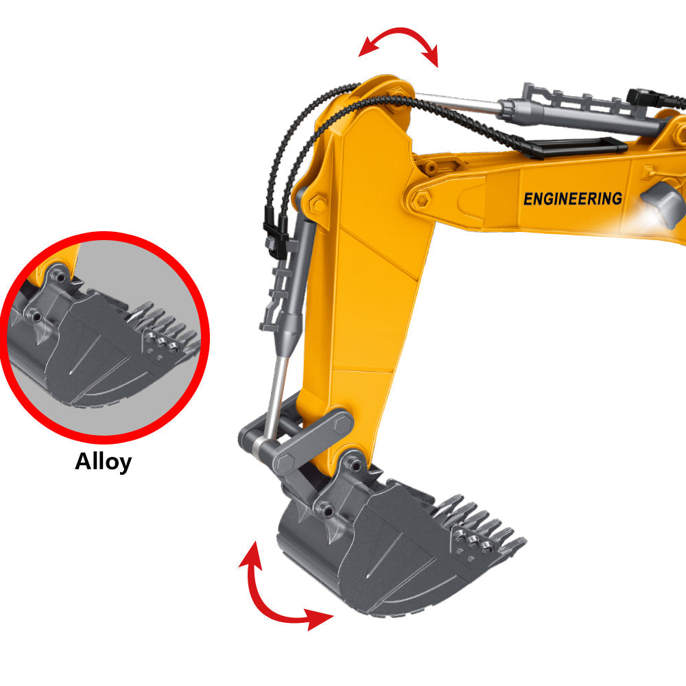 ZMX Engineering Excavator Construction Toy with Remote Control - kidscars.ie - [Kids Electric Cars]
