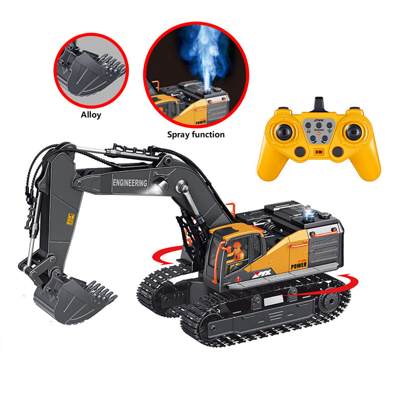 ZMX Engineering Excavator Toy with Remote Control - kidscars.ie - [Kids Electric Cars]