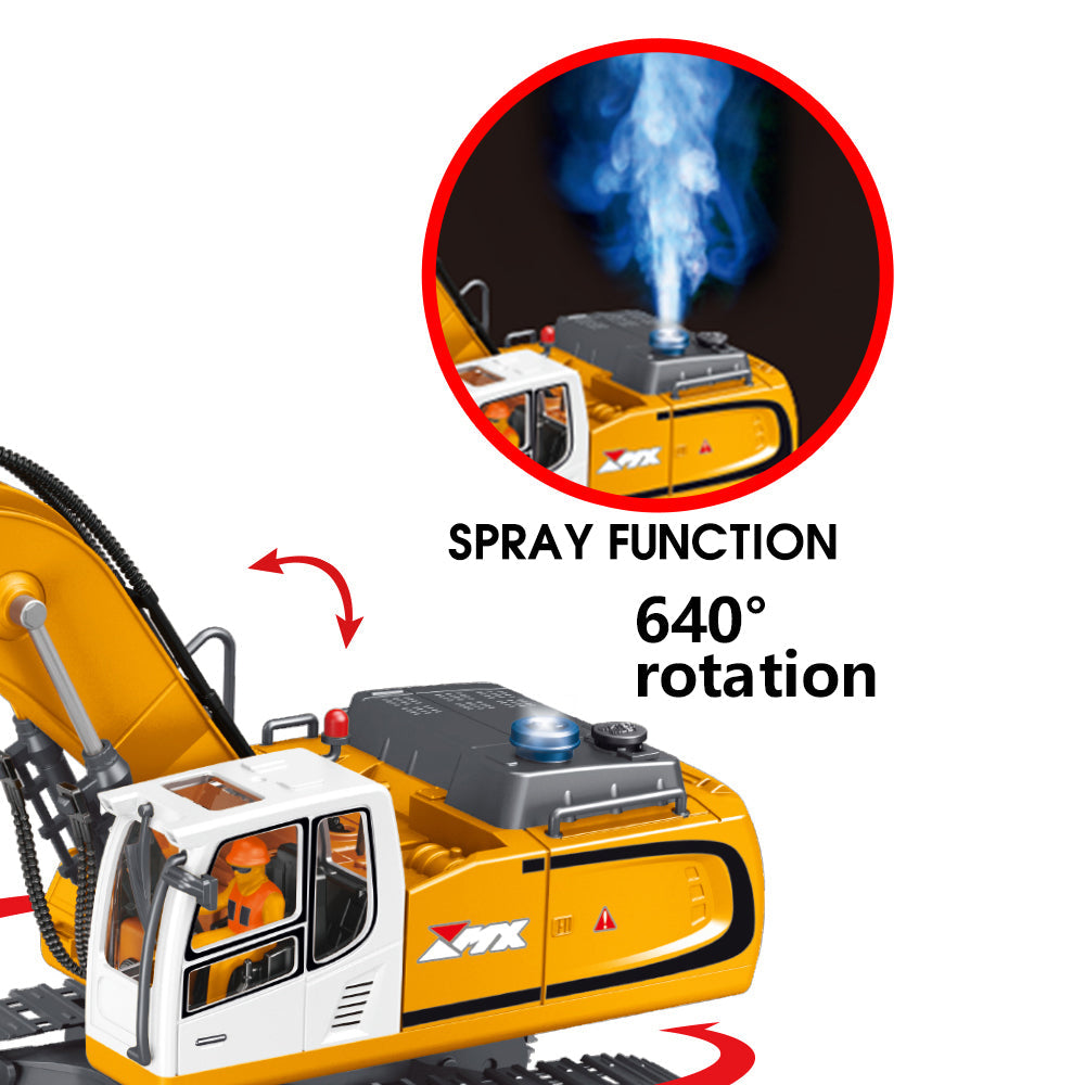 ZMX Engineering Excavator Construction Toy with Remote Control - kidscars.ie - [Kids Electric Cars]