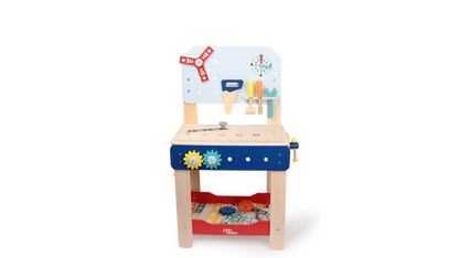 Master Workbench Adjustable Wooden Tool Bench with Play Tools for Kids 3+ - kidscars.ie - [Kids Electric Cars]