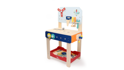 Master Workbench Adjustable Wooden Tool Bench with Play Tools for Kids 3+ - kidscars.ie - [Kids Electric Cars]