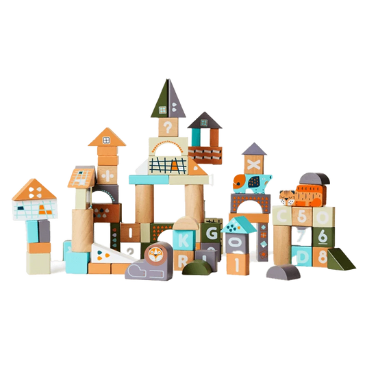 Wooden Count & Spell Blocks 101-Piece Set - kidscars.ie - [Kids Electric Cars]