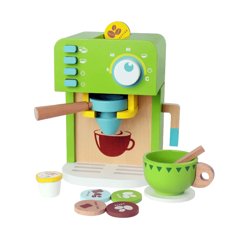 Wooden Coffee Maker Set 12 Piece - kidscars.ie - [Kids Electric Cars]