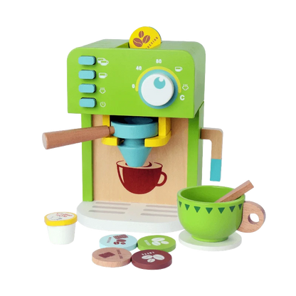 Wooden Coffee Maker Set 12 Piece - kidscars.ie - [Kids Electric Cars]