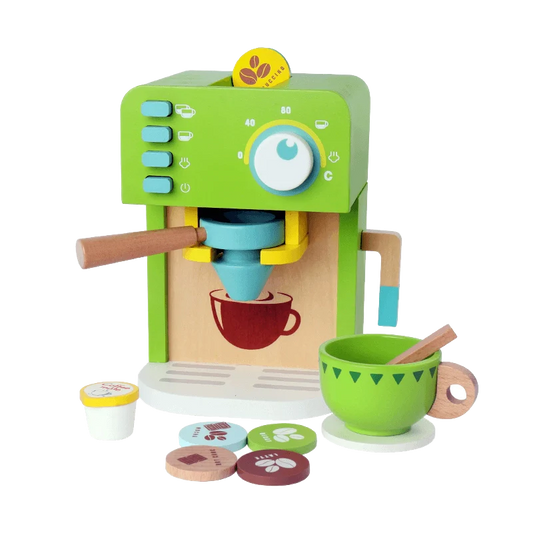 Wooden Coffee Maker Set 12 Piece - kidscars.ie - [Kids Electric Cars]