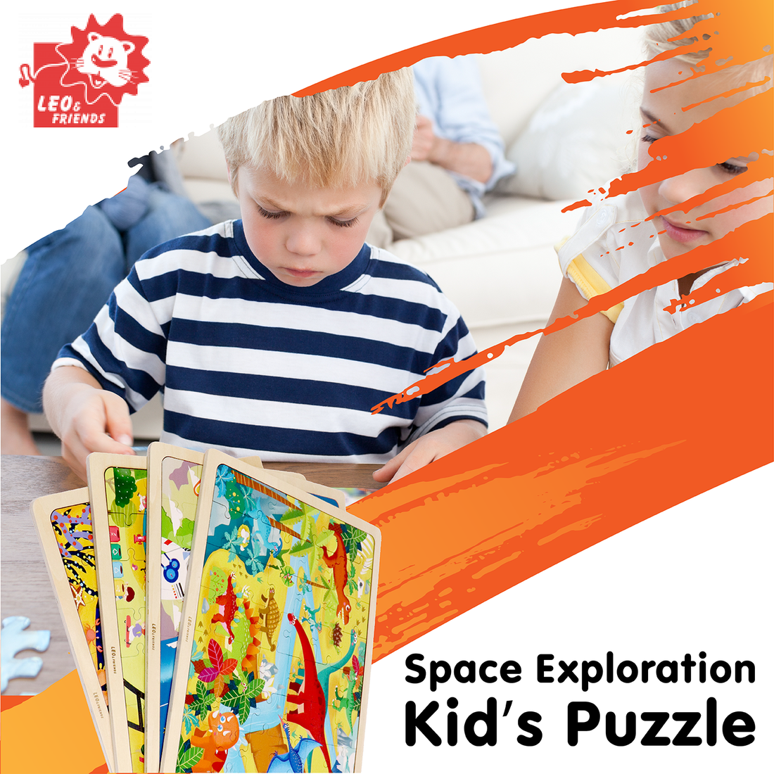 Space Exploration Wooden Puzzle 48-Piece Educational Set for Kids 3+ - kidscars.ie - [Kids Electric Cars]