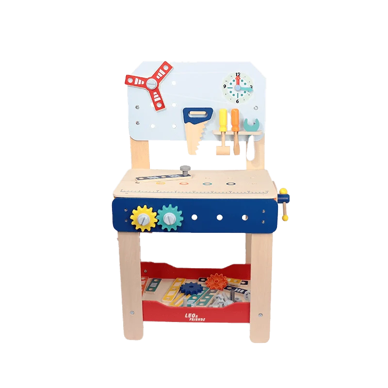 Master Workbench Adjustable Wooden Tool Bench with Play Tools for Kids 3+ - kidscars.ie - [Kids Electric Cars]