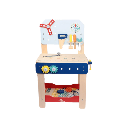 Master Workbench Adjustable Wooden Tool Bench with Play Tools for Kids 3+ - kidscars.ie - [Kids Electric Cars]