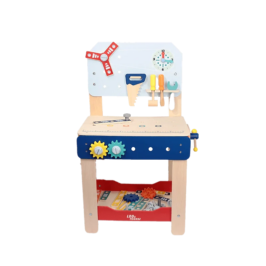 Master Workbench Adjustable Wooden Tool Bench with Play Tools for Kids 3+ - kidscars.ie - [Kids Electric Cars]