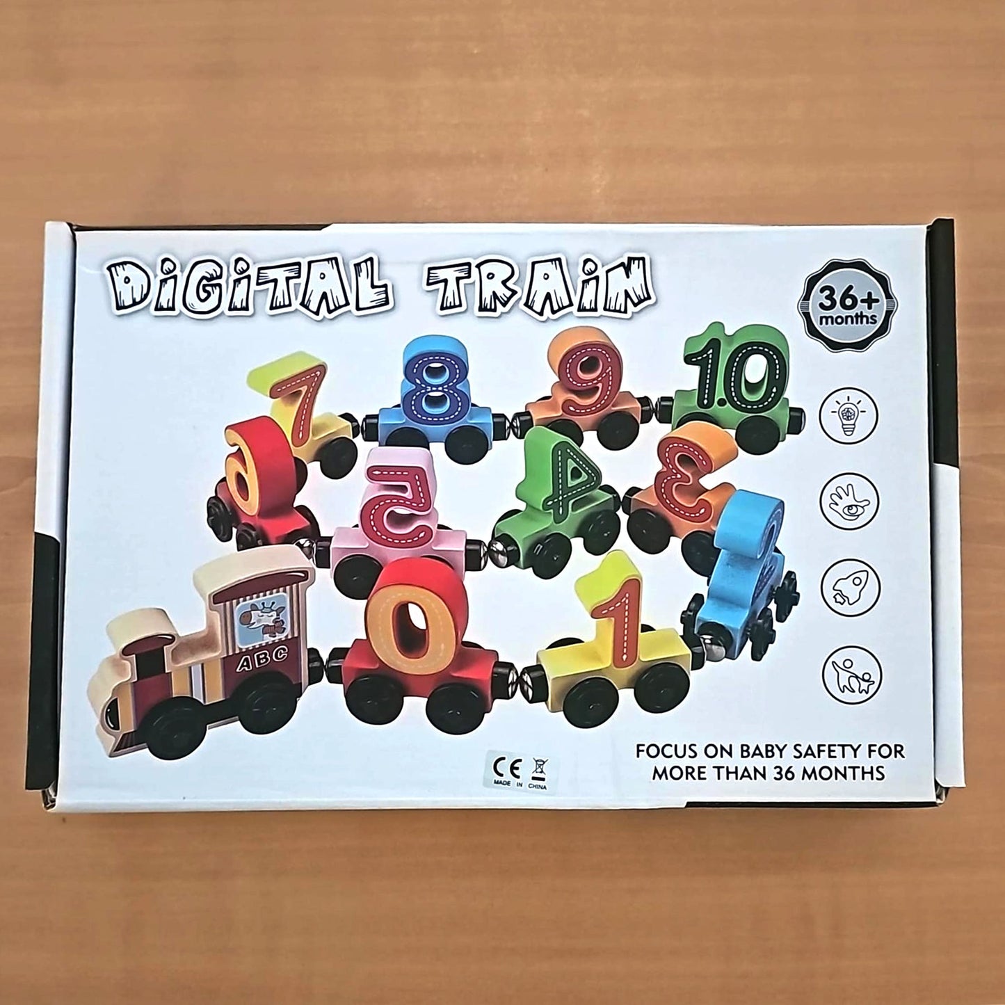 Wooden Play Number Train Set
