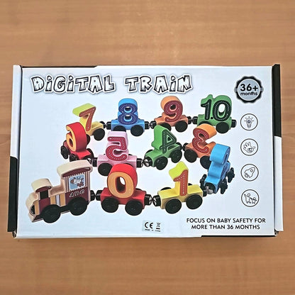 Wooden Play Number Train Set