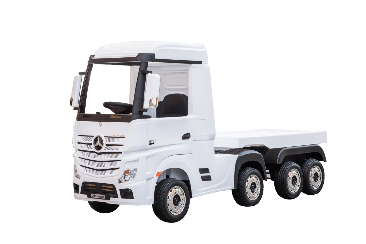 Licensed Mercedes Benz 24V Actro Lorry Electric Truck with Trailer - kidscars.ie