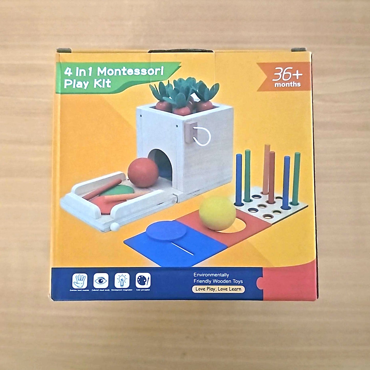 Early Learning Wooden 4-In-1 Play Kit