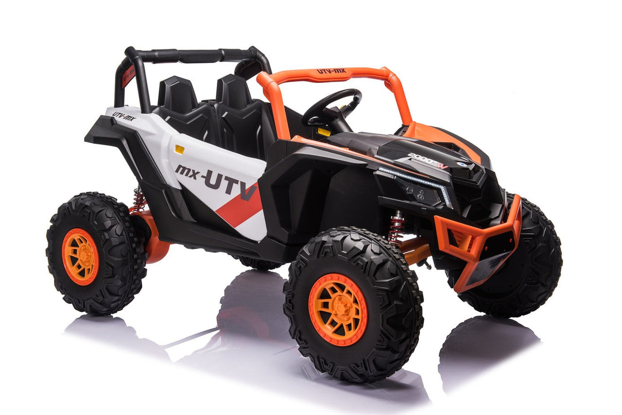 Extreme Two Seat 24V UTV Ride On Toy | Orange - kidscars.ie - [Kids Electric Cars]