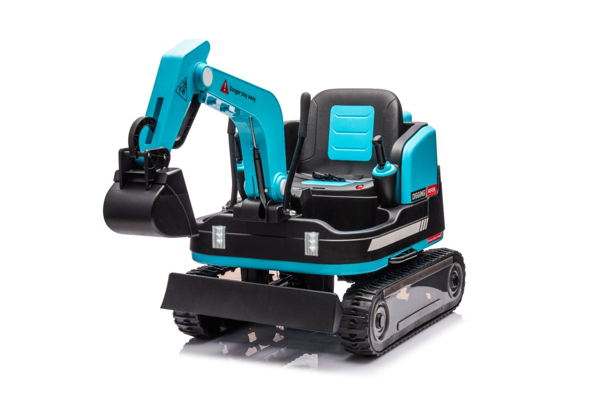 Pre-order: 24V Mini Ride On Electric Digger in Blue