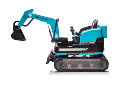 Pre-order: 24V Mini Ride On Electric Digger in Blue