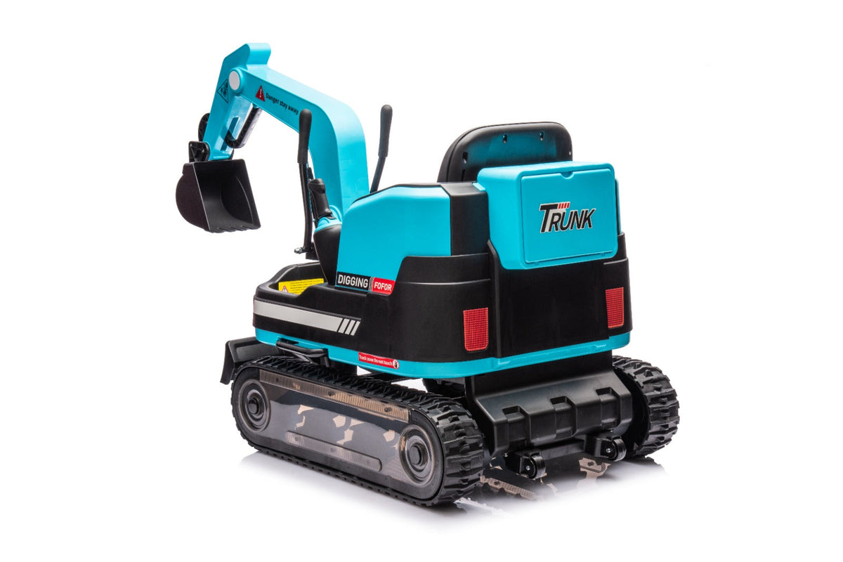 Pre-order: 24V Mini Ride On Electric Digger in Blue