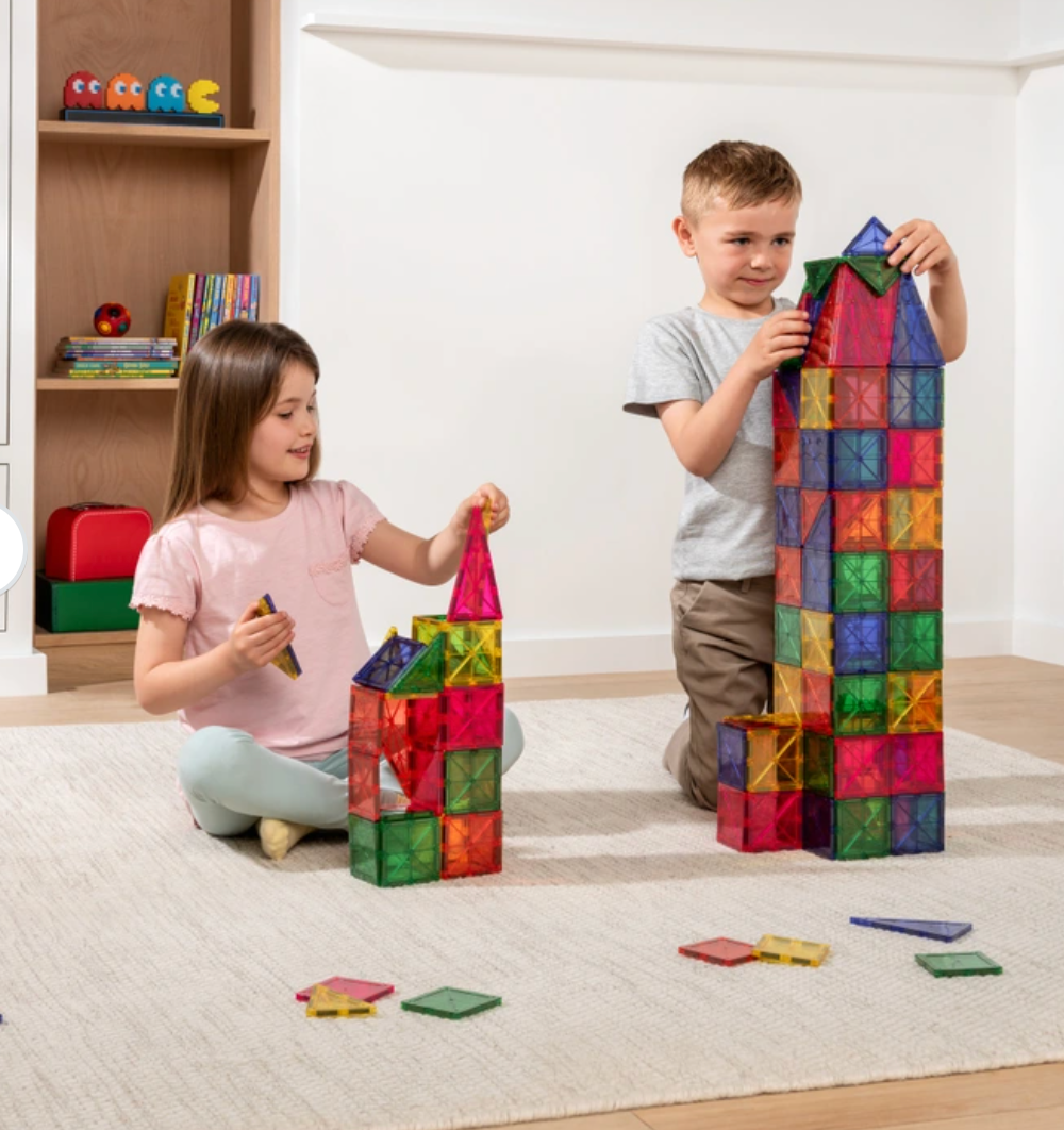 Magnetic Tiles Puzzle 100 PCS Building Set 3+ - kidscars.ie - [Kids Electric Cars]