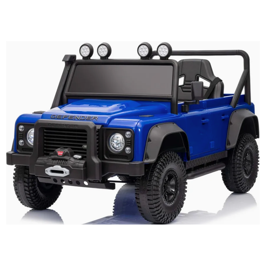 Landrover Defender Official 12V Ride On for Kids | Blue - kidscars.ie - [Kids Electric Cars]