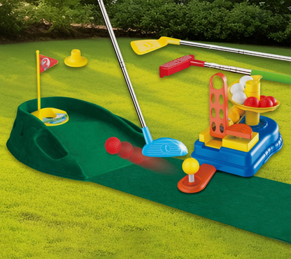 Toddlers Golf Set Kids Golf Clubs, Putting Mat & Educational Indoor/Outdoor Golf Game - kidscars.ie - [Kids Electric Cars]